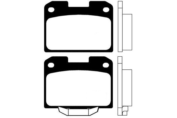 KAVO PARTS Комплект тормозных колодок, дисковый тормоз BP-5525